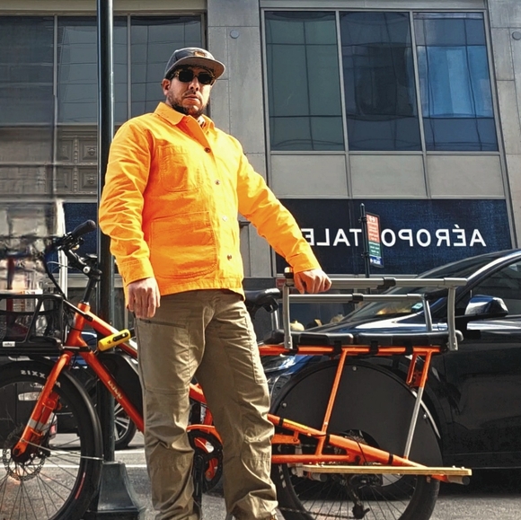 NWT NWOT RARE AF J. CREW CHORE COAT in BLAZE - Picture 3 of 3